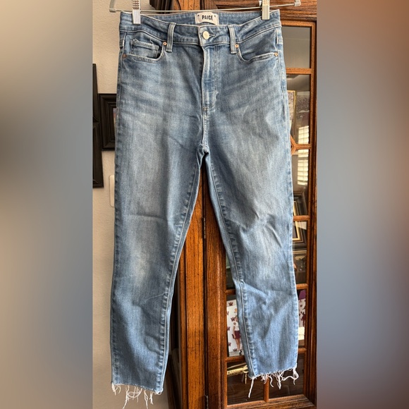 PAIGE Hoxton Crop Jeans in Gemini W/Freehand Hem Size 28 - Picture 2 of 6